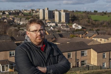 Matt Edwards standing with Holmewood in the background.